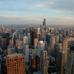 Chicago Skyline from the Hancock Tower