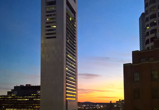 Federal Reserve Plaza Park - Boston Sunset