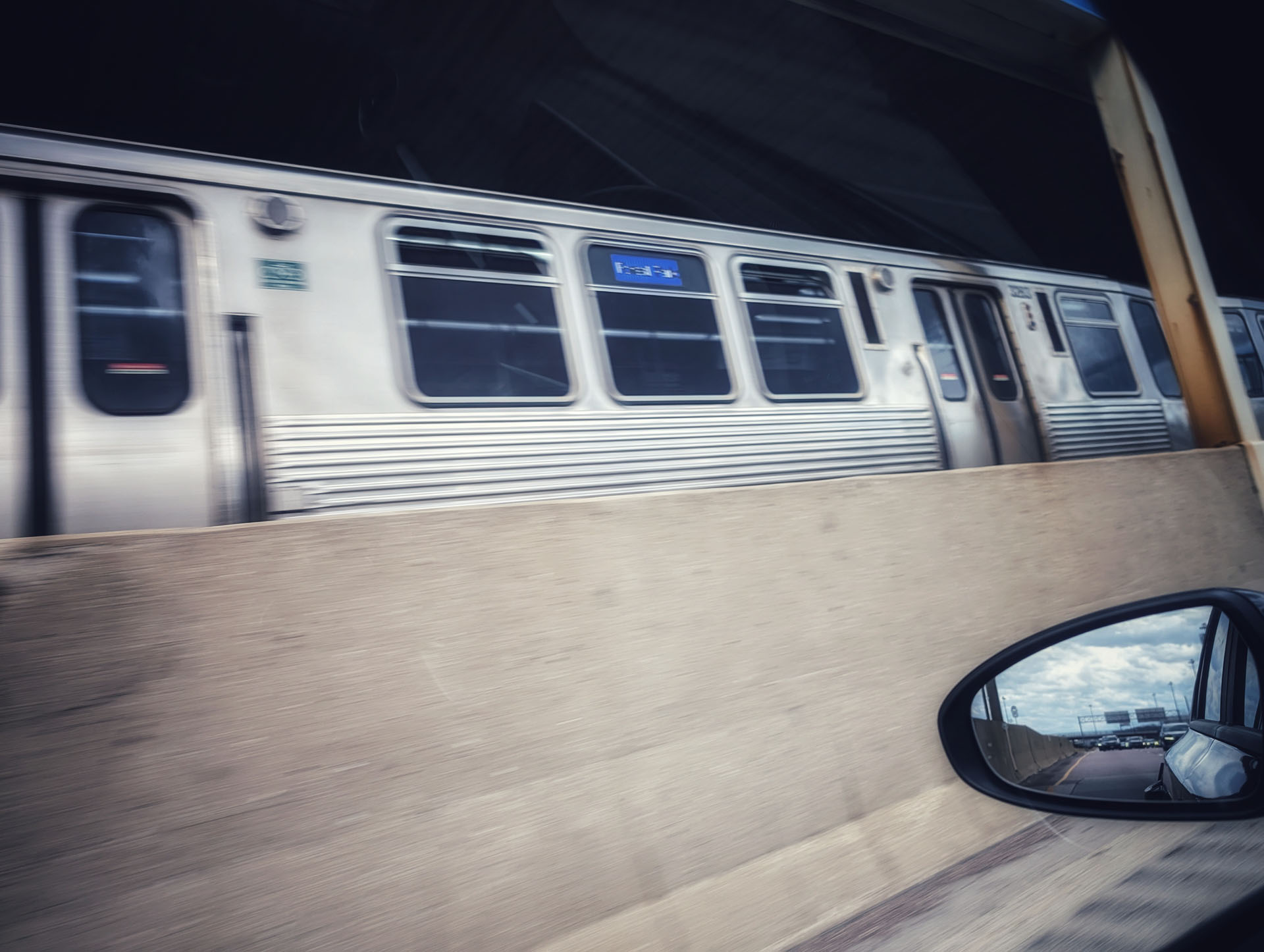 L Train out the Window - Chicago