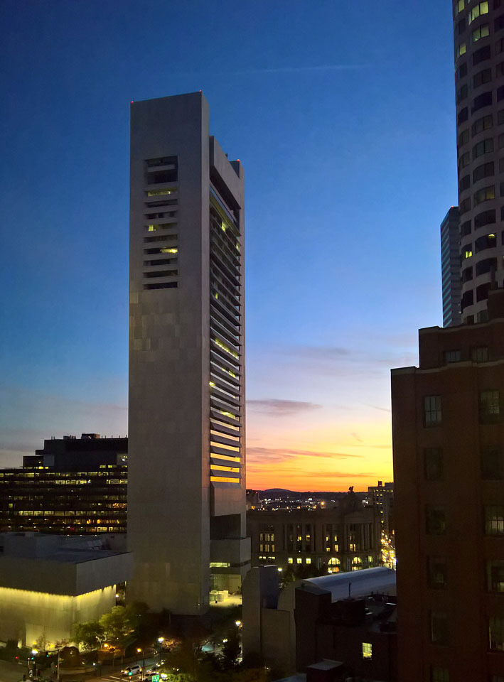 Federal Reserve Plaza Park Boston Sunset1