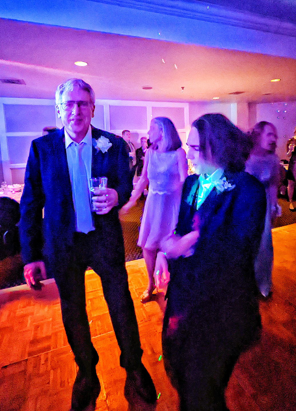 Barth on the floor with Kaden