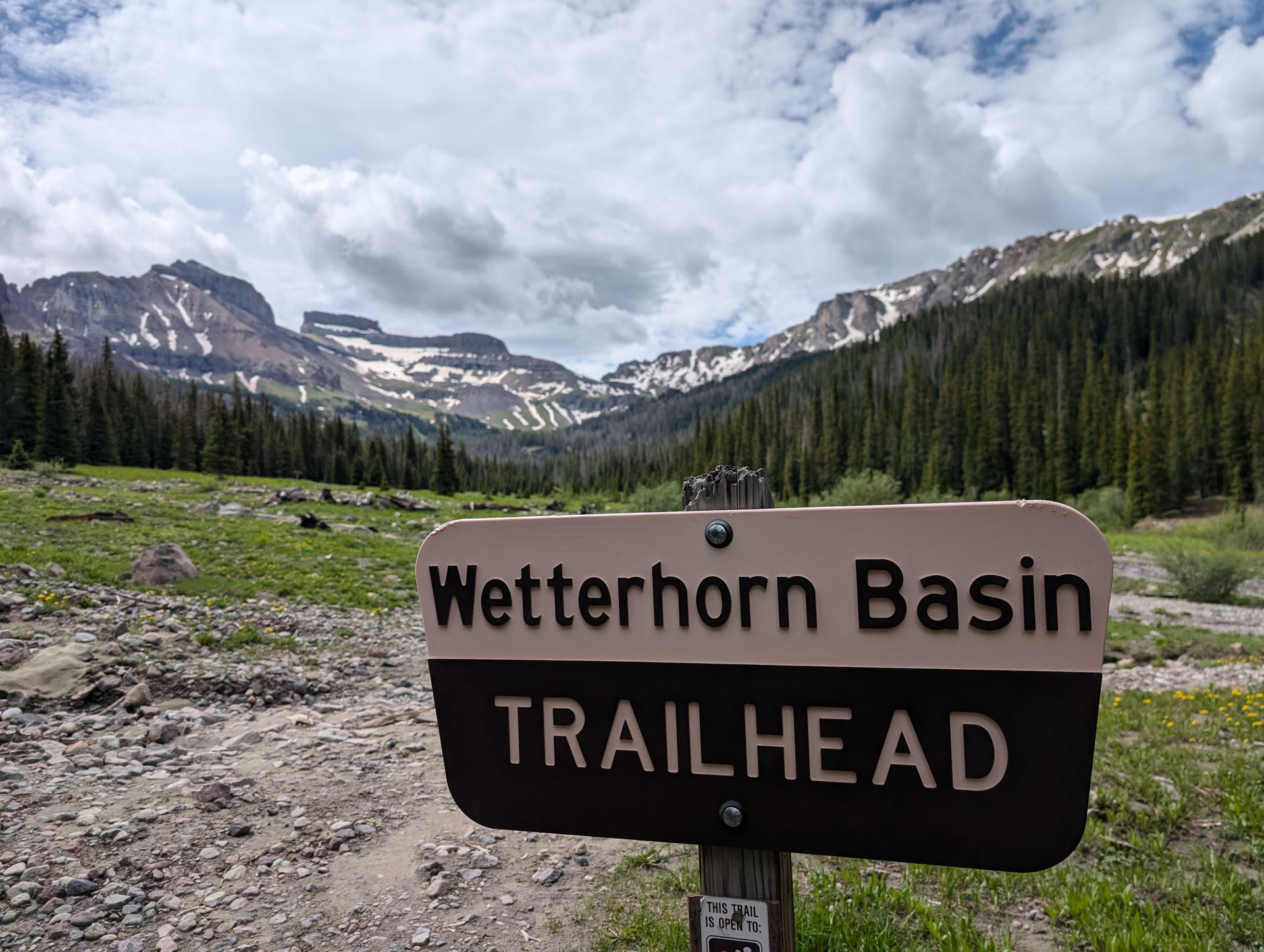Wetterhorn Basin Trail