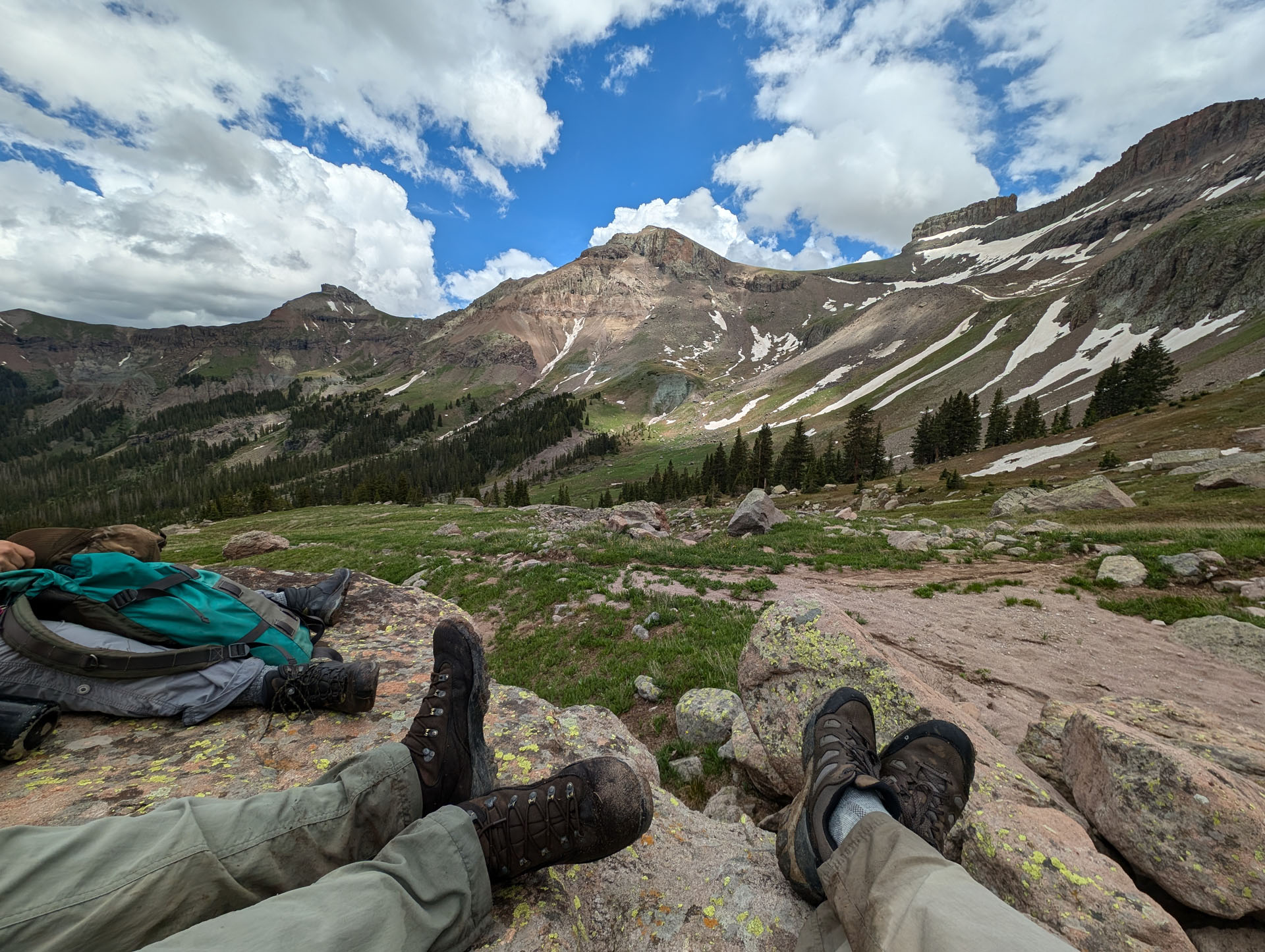 Wet feet - Wetterhorn Basin Trail