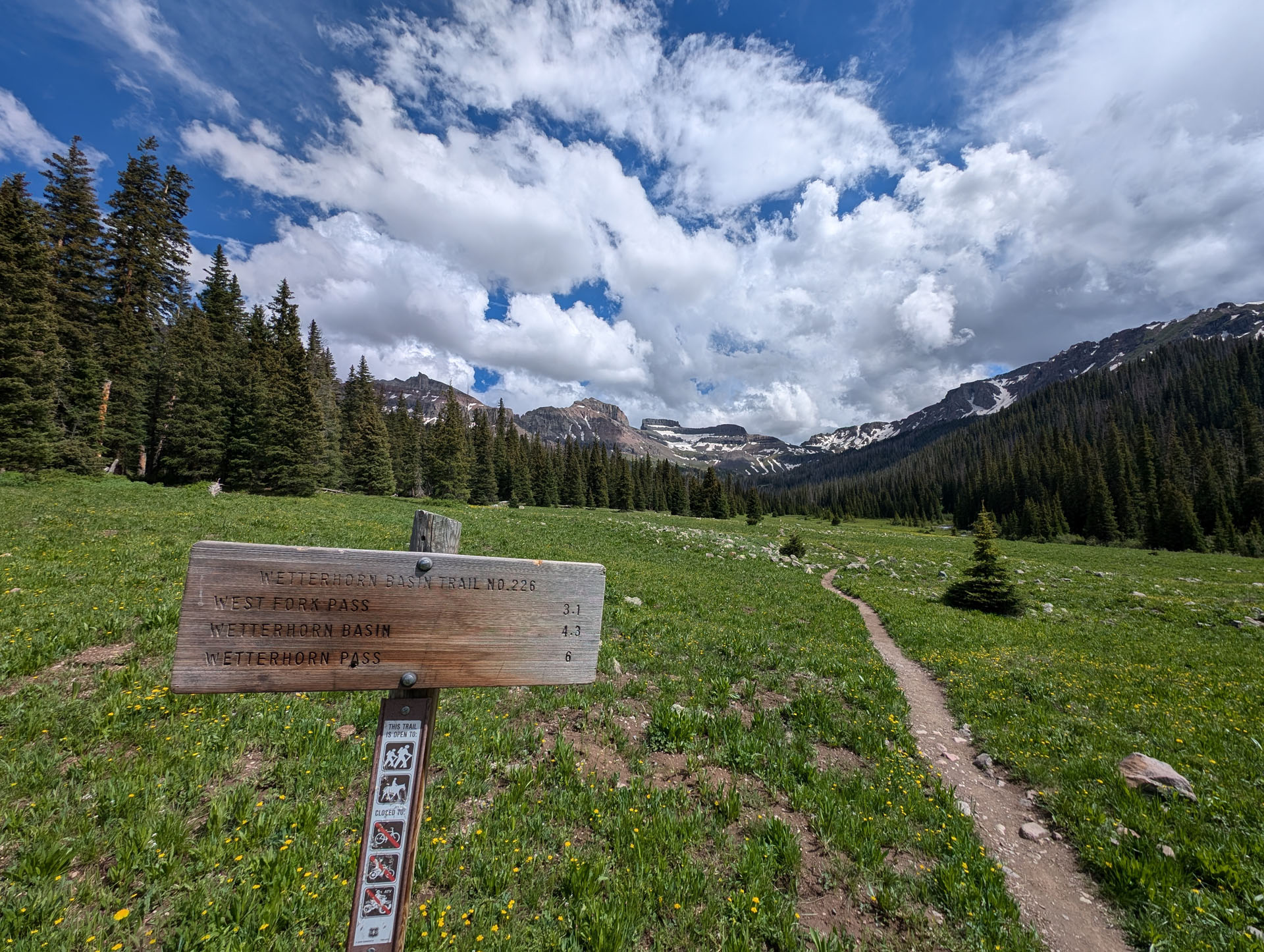 Wetterhorn Basin Trail