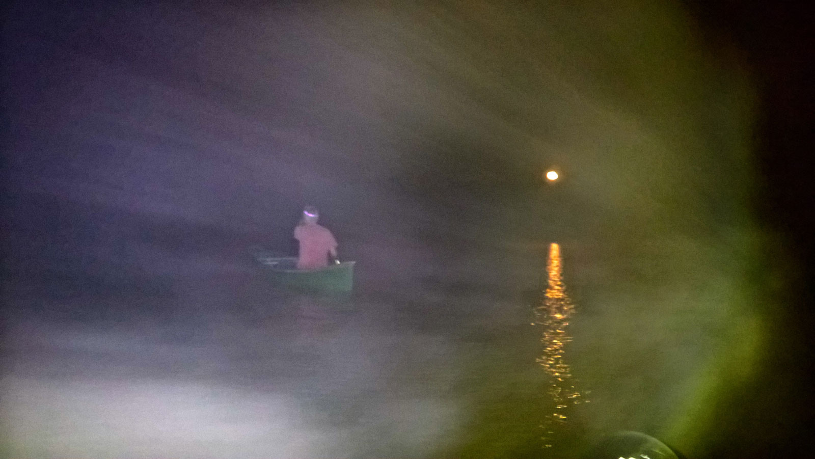 Wasatch Lake Moon Fog Scary