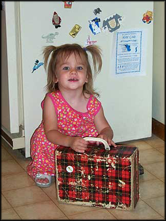 Hannah withtravelcase