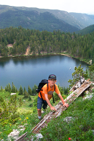 Lostlaketrail ezra climbing 062202