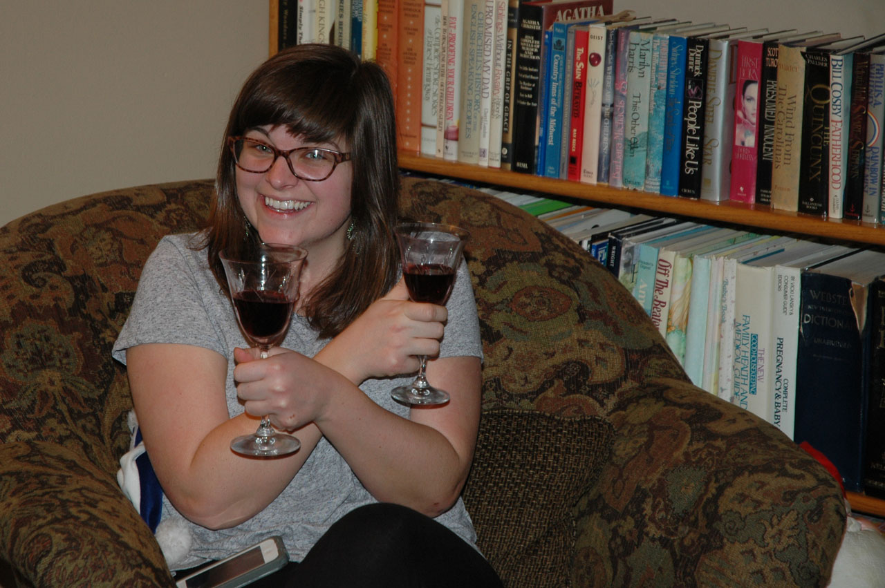 Working on her masters