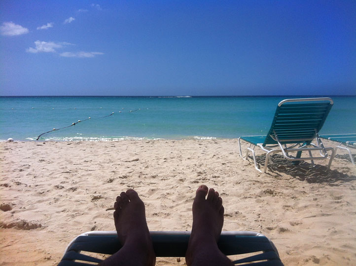 White Sands relaxing