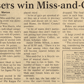 Posers Win Miss n Out