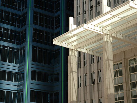 Shadow and Light in the Sky Scraper Forest